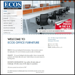 Screen shot of the Ecos Office Furniture website.