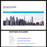 Screen shot of the Minter's Builder's website.
