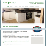 Screen shot of the Woodpeckers Kitchen Fitters Carlisle website.