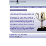 Screen shot of the Albion Plating website.