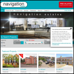 Screen shot of the Navigation Estates website.