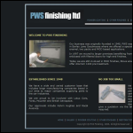 Screen shot of the Pws Finishing Ltd website.