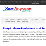 Screen shot of the Yates Playgrounds Ltd website.