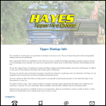 Screen shot of the Hayes Tipper Hire Oxford website.