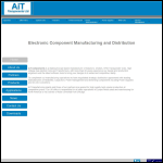Screen shot of the Ait Components Ltd website.