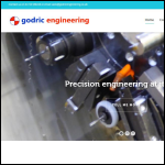 Screen shot of the Godric Engineering Ltd website.