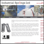 Screen shot of the Industrial Springs Ltd website.