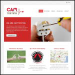 Screen shot of the Cam Pat Testing website.