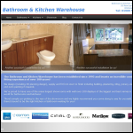 Screen shot of the Bathroom & Kitchen Warehouse website.