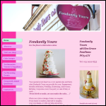 Screen shot of the Fondantly Yours website.