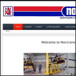 Screen shot of the Northern Cranes & Lifting Equipment Ltd (T/a Norcrane) website.