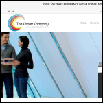 Screen shot of the The Copier Company website.