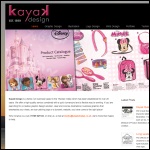 Screen shot of the Kayak Design Ltd website.