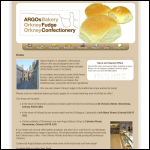 Screen shot of the Argos Bakery website.