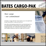 Screen shot of the Bates Cargo-Pak website.