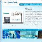 Screen shot of the Cellmetric Ltd website.