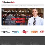 Screen shot of the FreightSafe website.