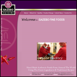 Screen shot of the Gazebo Fine Foods Ltd website.