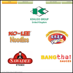 Screen shot of the Kohlico Brands UK Ltd website.