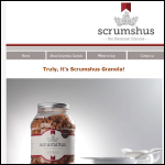 Screen shot of the Scrumshus Granola website.