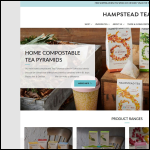 Screen shot of the The Hampstead Tea & Coffee Co. website.