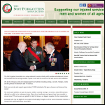 Screen shot of the The Not Forgotten Association website.