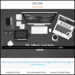 Screen shot of the Skyline Marketing website.