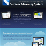 Screen shot of the Seminar Learning System website.