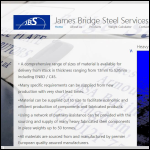Screen shot of the James Bridge Steel Services Ltd website.