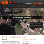 Screen shot of the Treesaw website.