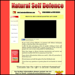 Screen shot of the Natural Self Defence website.