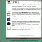Screen shot of the HODGES Range Cookers website.