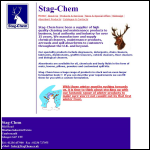 Screen shot of the Stag-chem Ltd website.