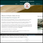 Screen shot of the Fletcher Gallery Services Ltd website.
