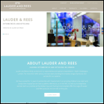 Screen shot of the Lauder & Rees website.