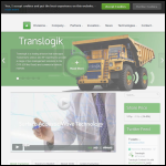 Screen shot of the Transense Technologies plc website.