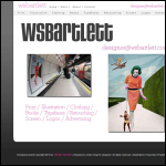 Screen shot of the Wsbartlett - Graphic Design website.