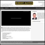 Screen shot of the Robert Alston Chartered Surveyors website.