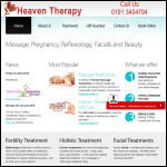 Screen shot of the Heaven Therapy website.