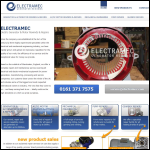 Screen shot of the Electramec website.