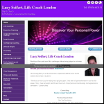 Screen shot of the Lucy Seifert Life Coach London website.