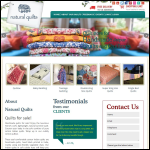 Screen shot of the Natural Quilts website.