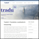 Screen shot of the Tradu24 Ltd website.