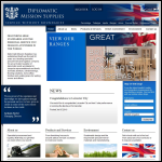 Screen shot of the Diplomatic Mission Supplies website.
