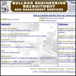 Screen shot of the Bulldog Engineering Recruitment & Management Services website.