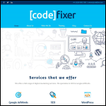 Screen shot of the Codefixer Software website.