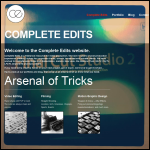 Screen shot of the Complete Edits website.