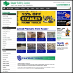 Screen shot of the Kayser Building Supplies website.