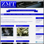Screen shot of the Z M T Services Ltd website.
