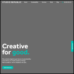 Screen shot of the Studio Republic website.